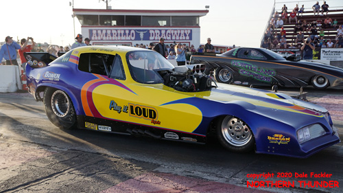 (near Lane) Fred Farndon - 'Play It Loud' 
vs (far lane) Mitch Bowen - 'Northland Express'